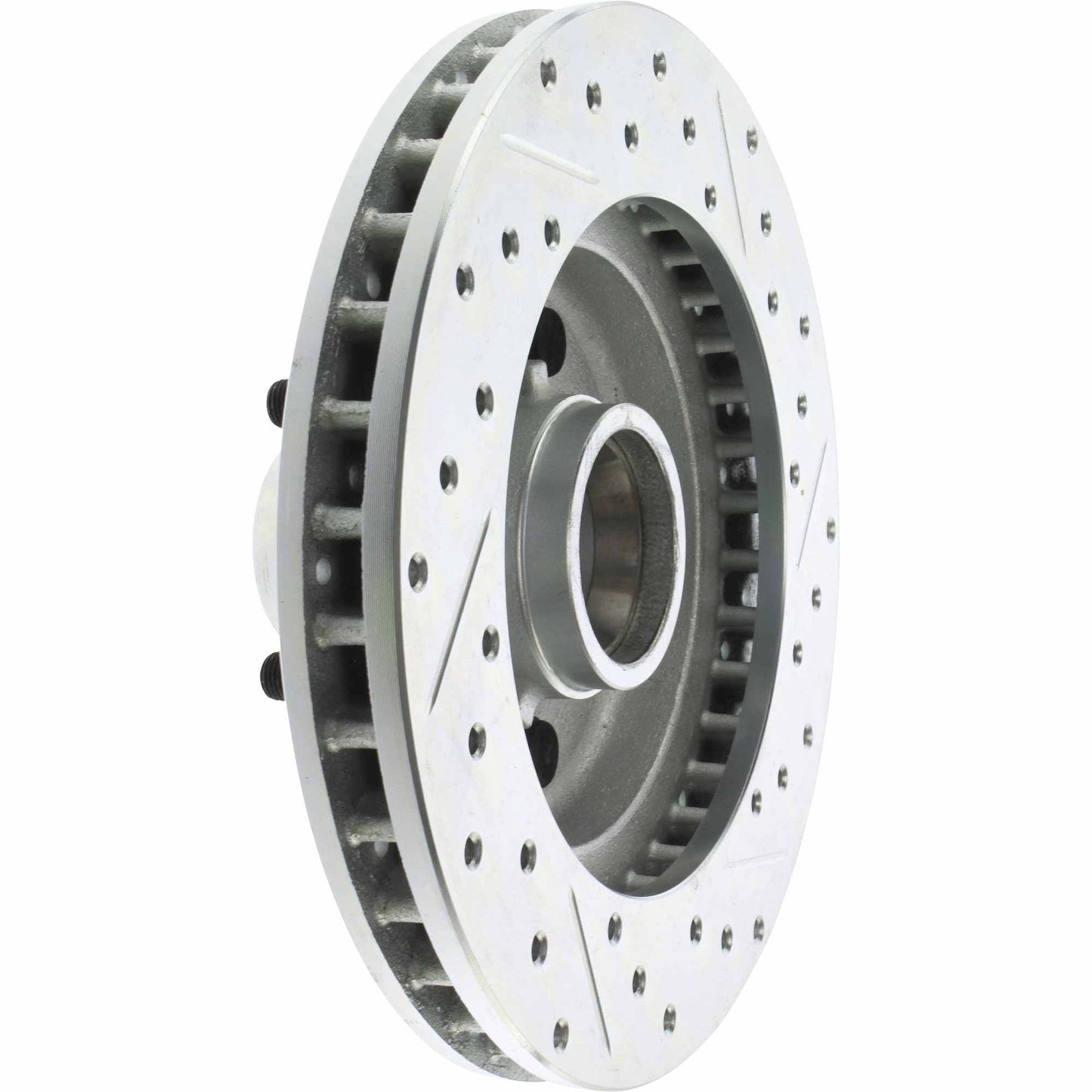 StopTech Select Sport Drilled And Slotted Brake Rotor; Front Right