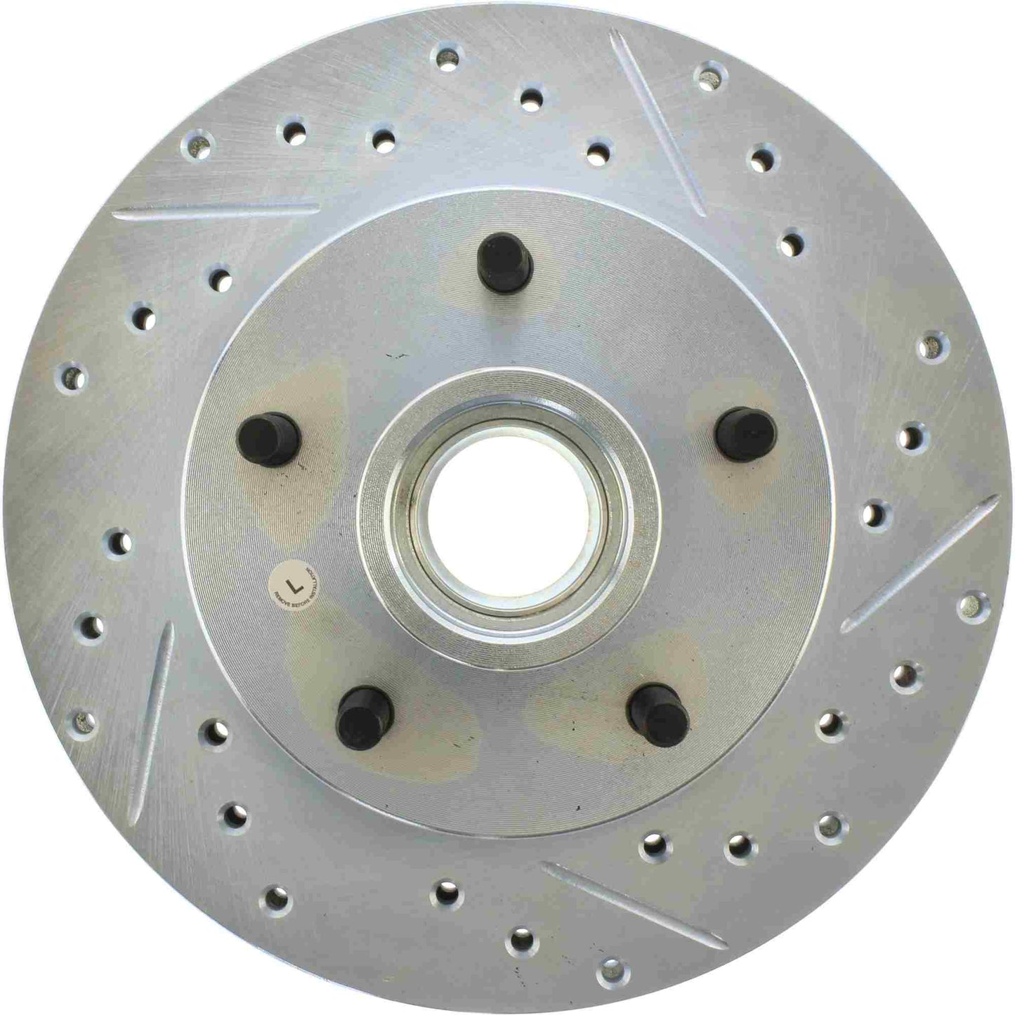 StopTech Select Sport Drilled And Slotted Brake Rotor; Front Left