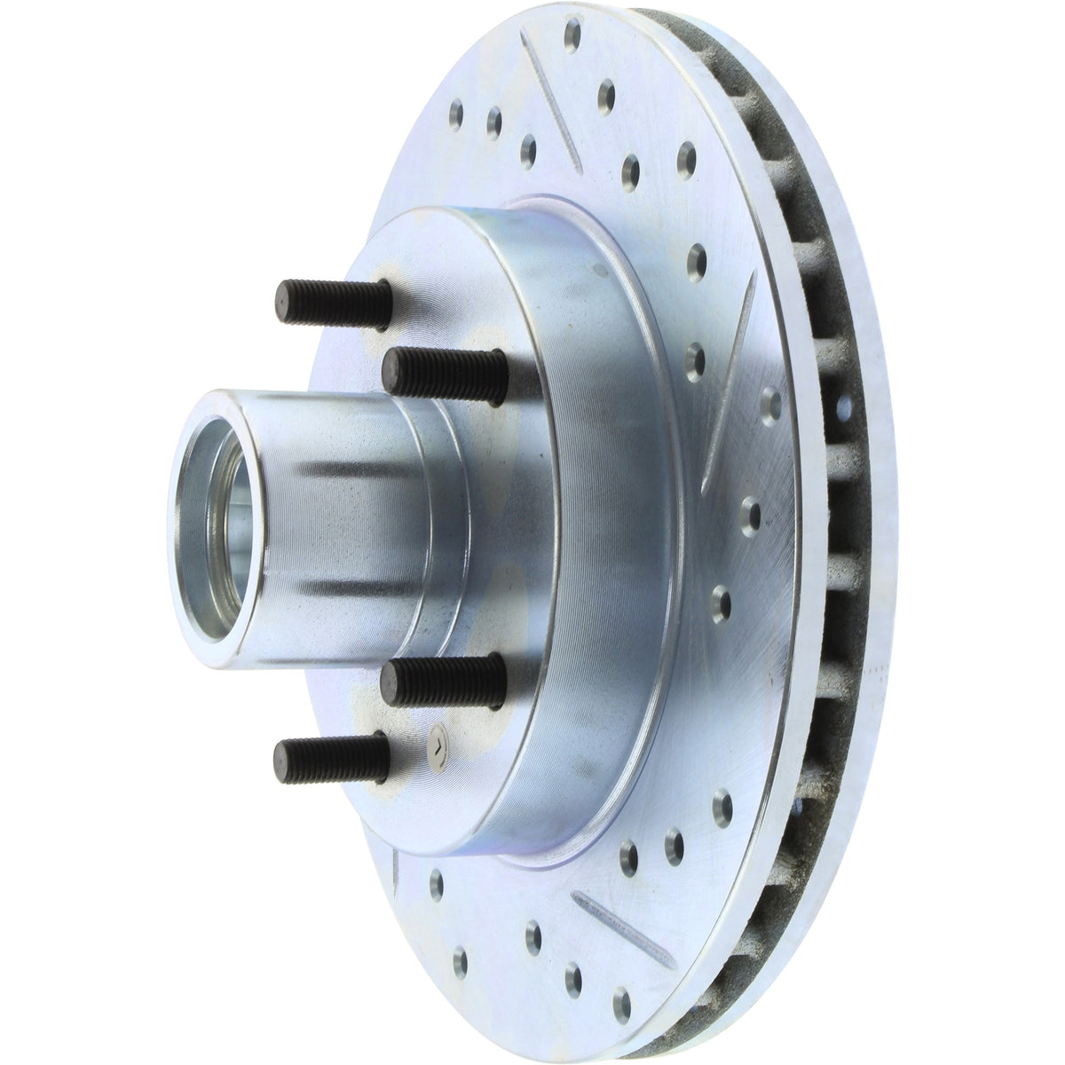 StopTech Select Sport Drilled And Slotted Brake Rotor; Front Left