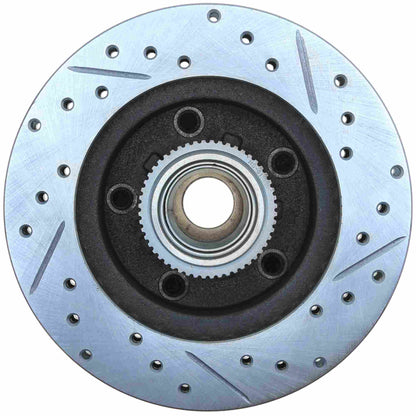 StopTech  Select Sport Drilled And Slotted Brake Rotor; Front Right