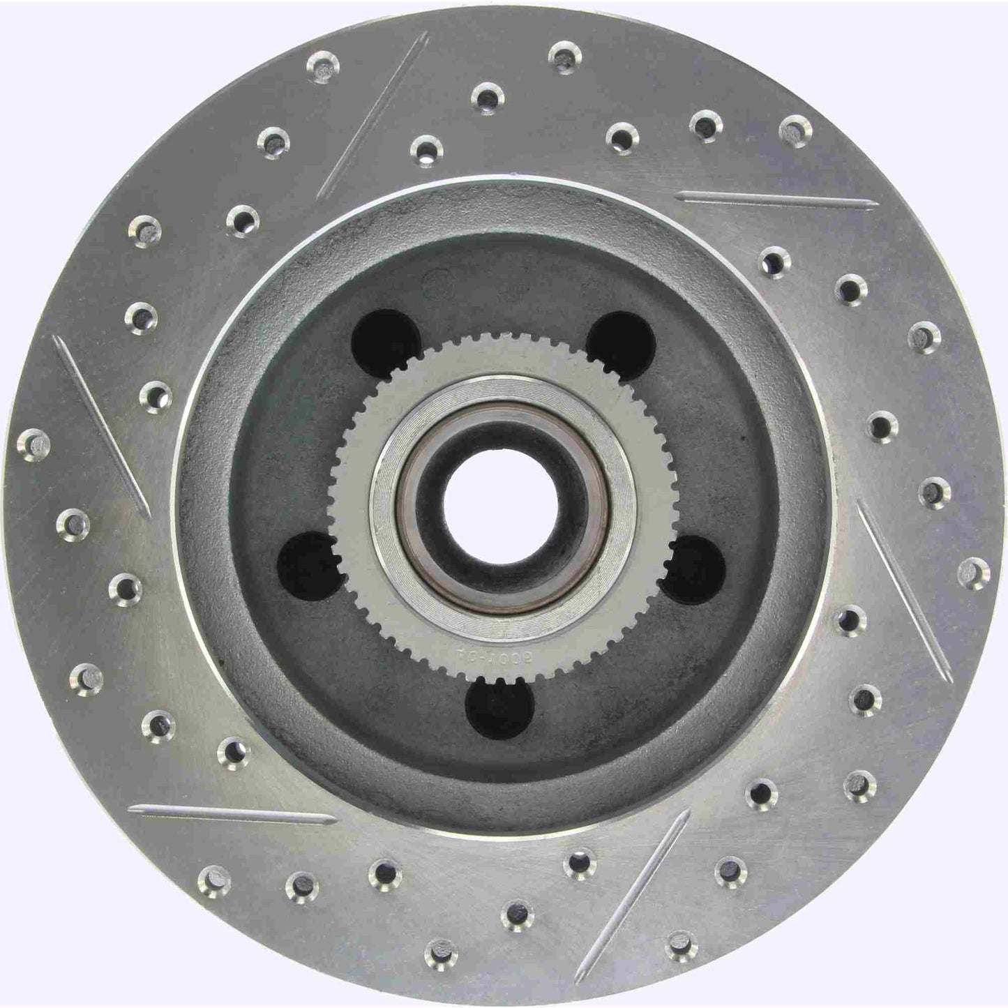 StopTech Select Sport Drilled And Slotted Brake Rotor; Front Left