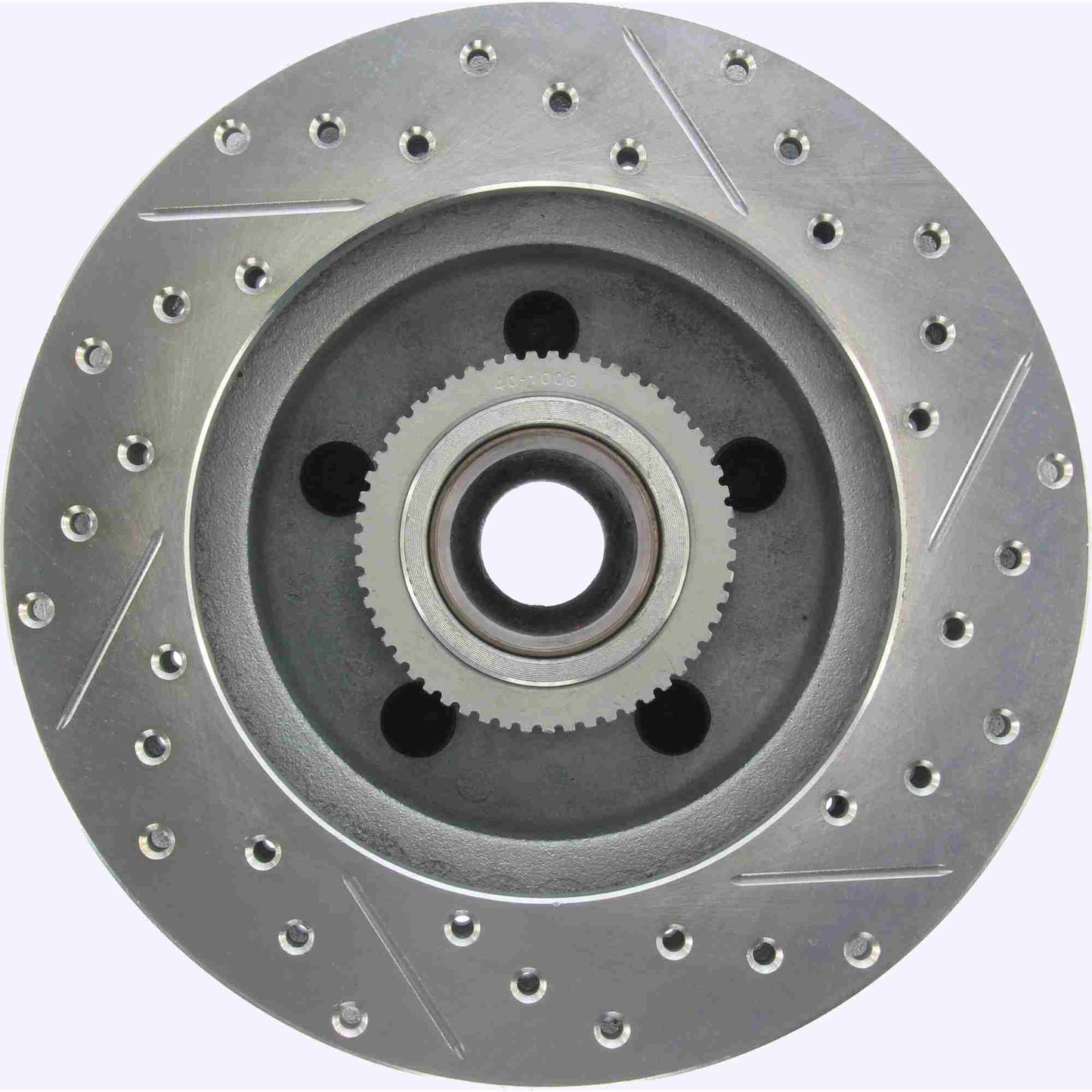 StopTech Select Sport Drilled And Slotted Brake Rotor; Front Right