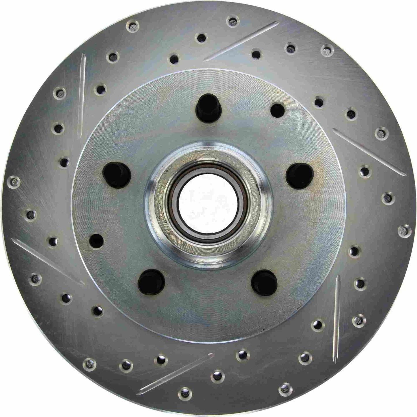 StopTech Select Sport Drilled And Slotted Brake Rotor; Front Right