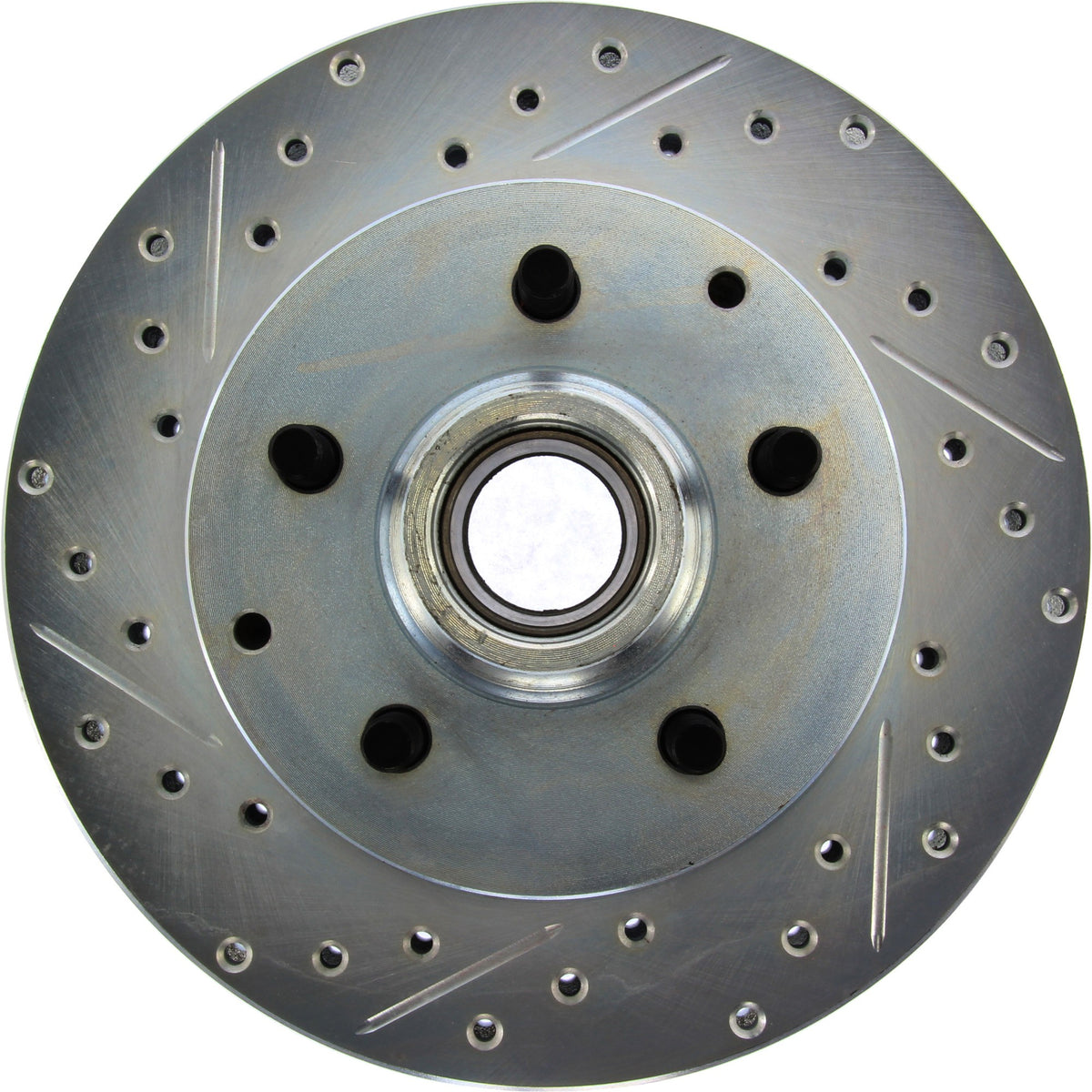 StopTech Select Sport Drilled And Slotted Brake Rotor; Front Right