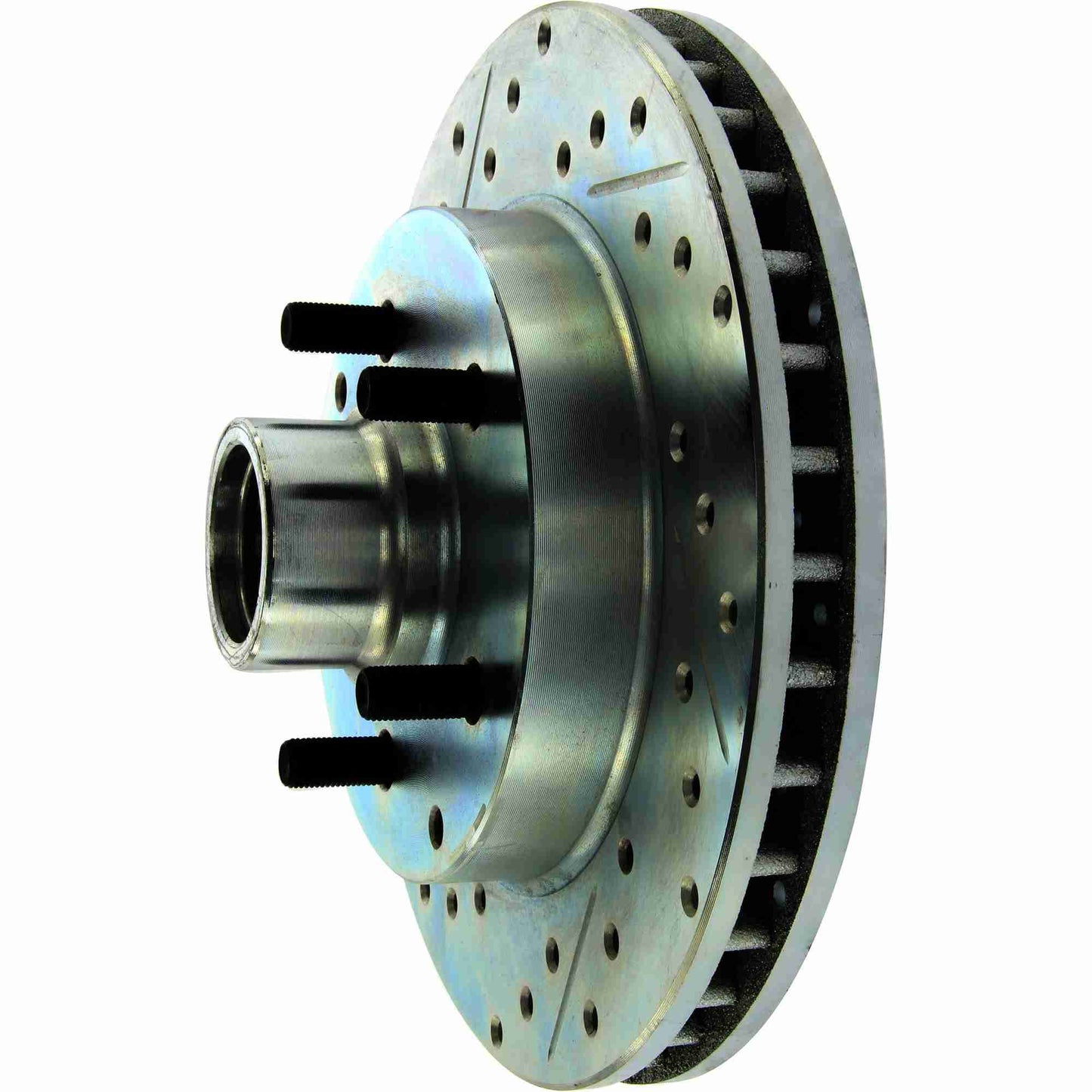 StopTech Select Sport Drilled And Slotted Brake Rotor; Front Right