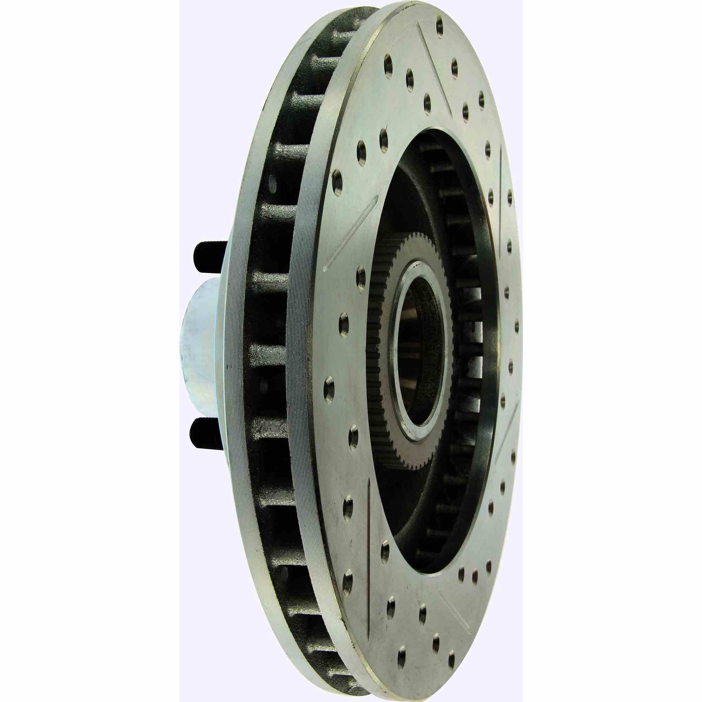StopTech Select Sport Drilled And Slotted Brake Rotor; Front Right