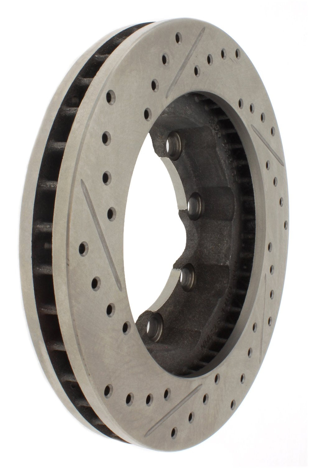 StopTech Select Sport Drilled And Slotted Brake Rotor; Front Left