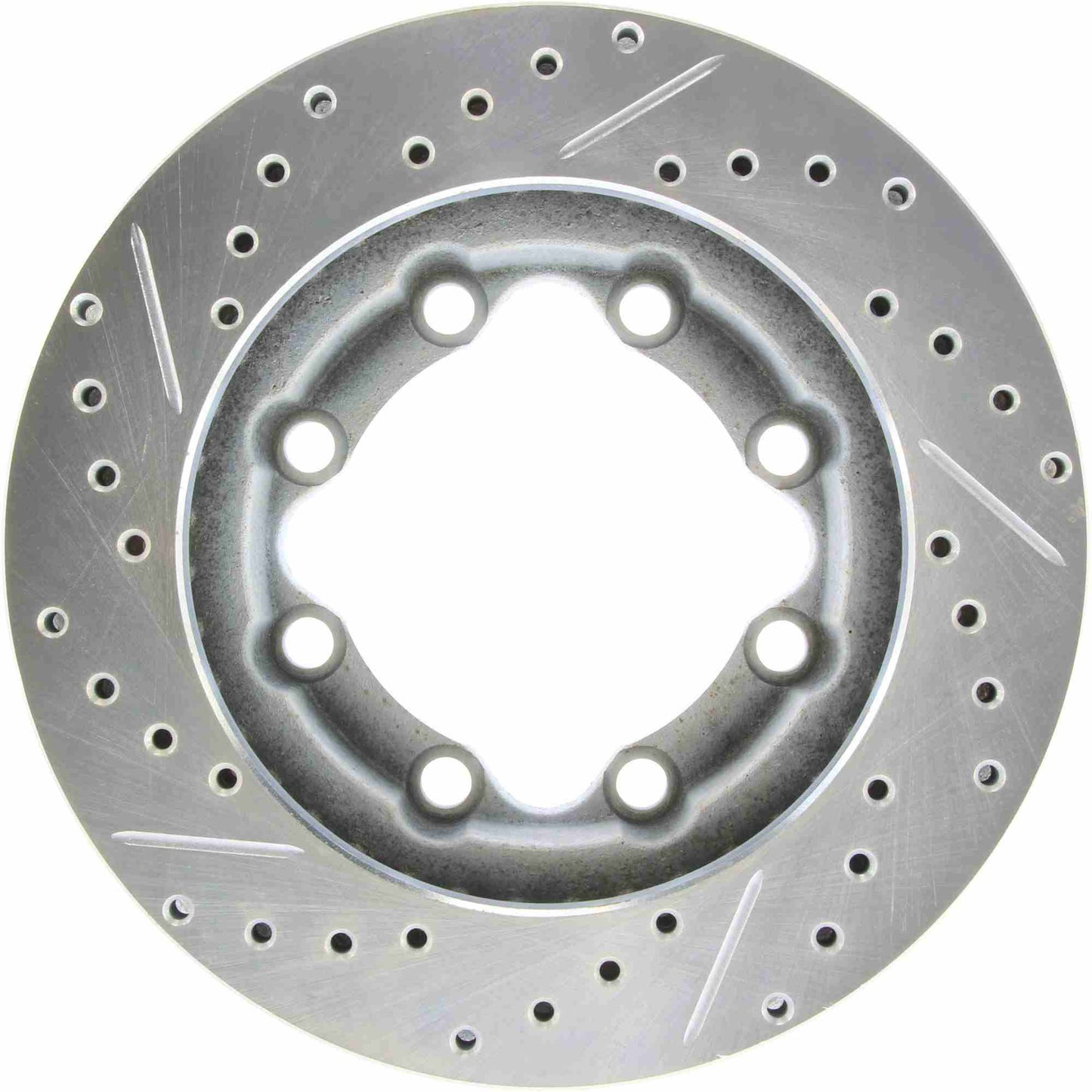 StopTech Select Sport Drilled And Slotted Brake Rotor; Front Left