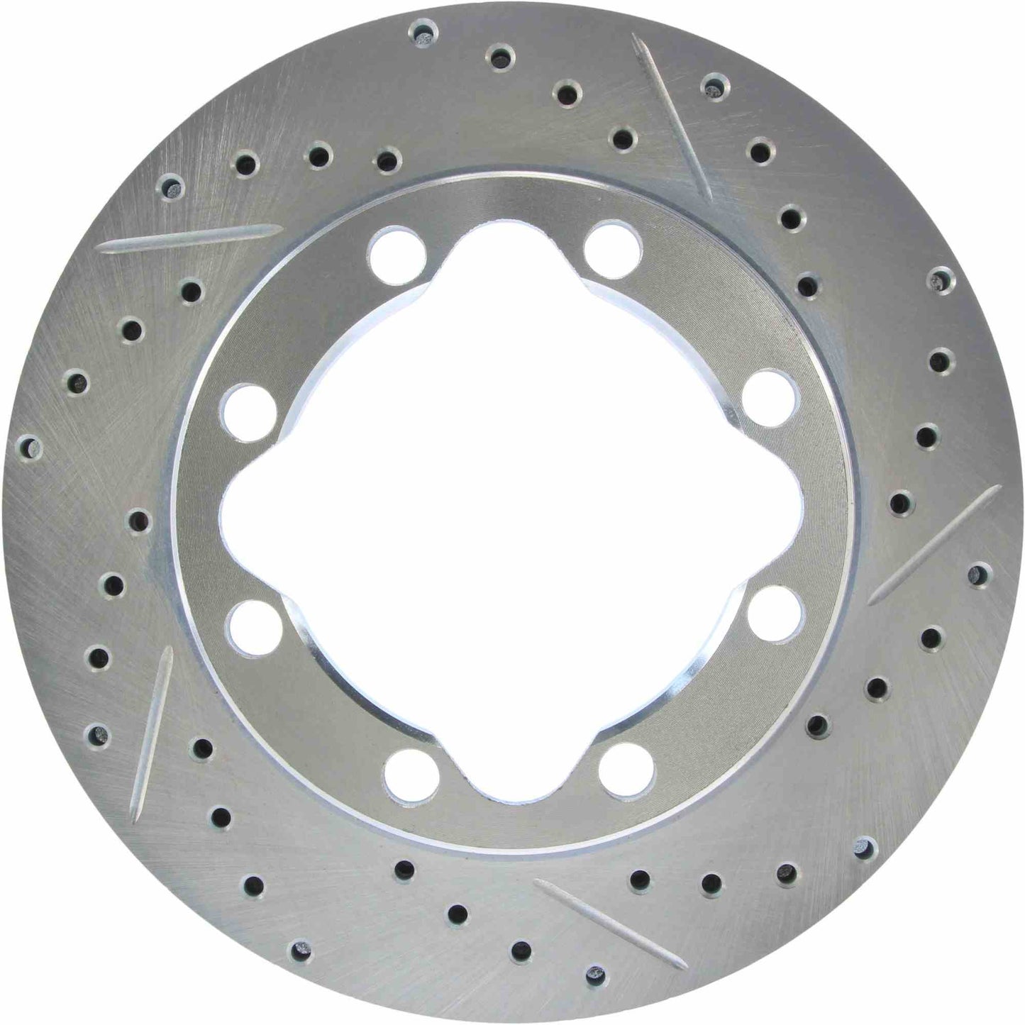 StopTech Select Sport Drilled And Slotted Brake Rotor; Front Left