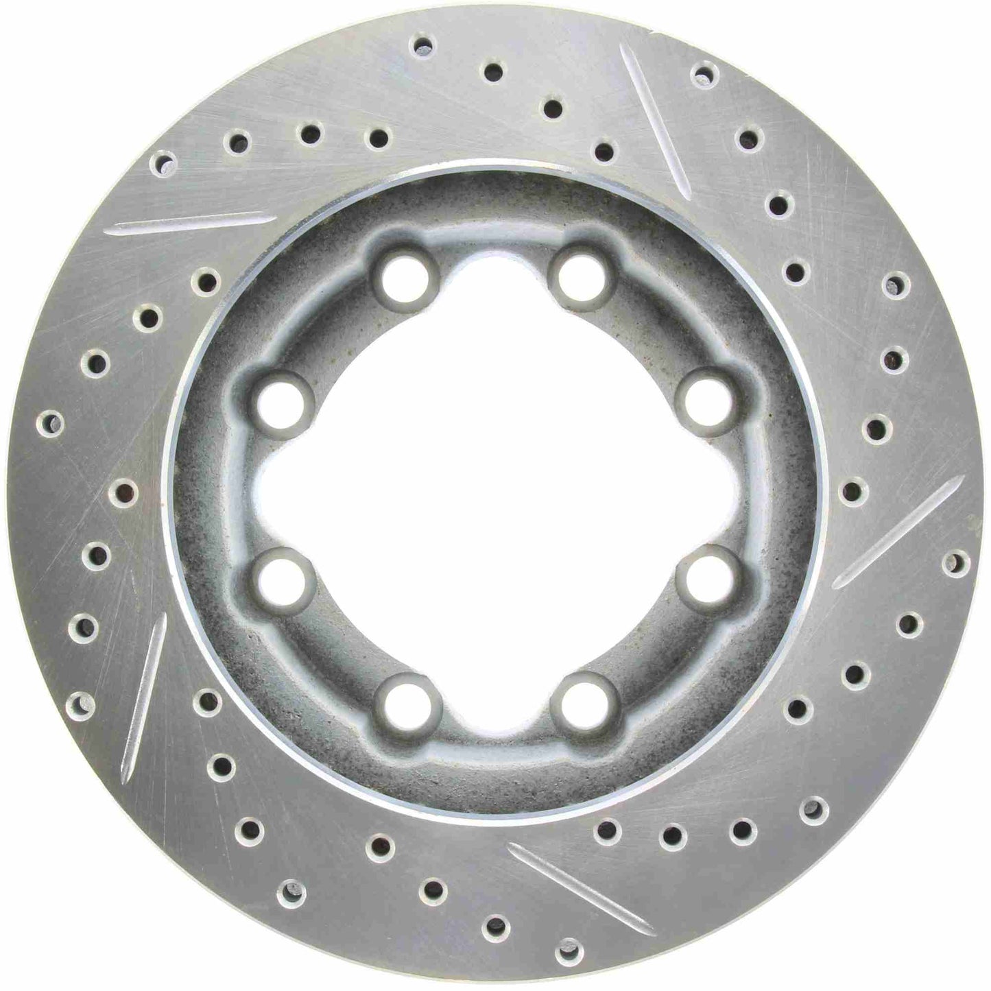 StopTech Select Sport Drilled And Slotted Brake Rotor; Front Right