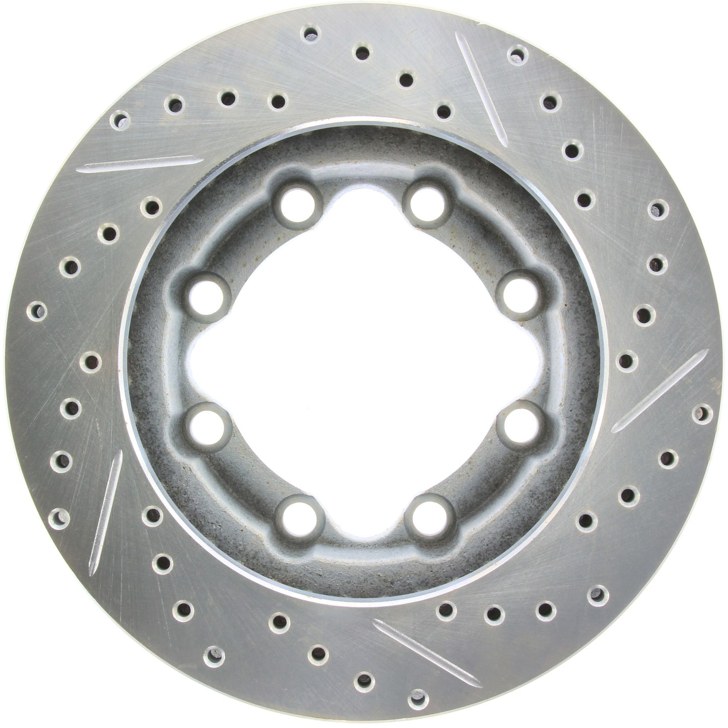 StopTech Select Sport Drilled And Slotted Brake Rotor; Front Right