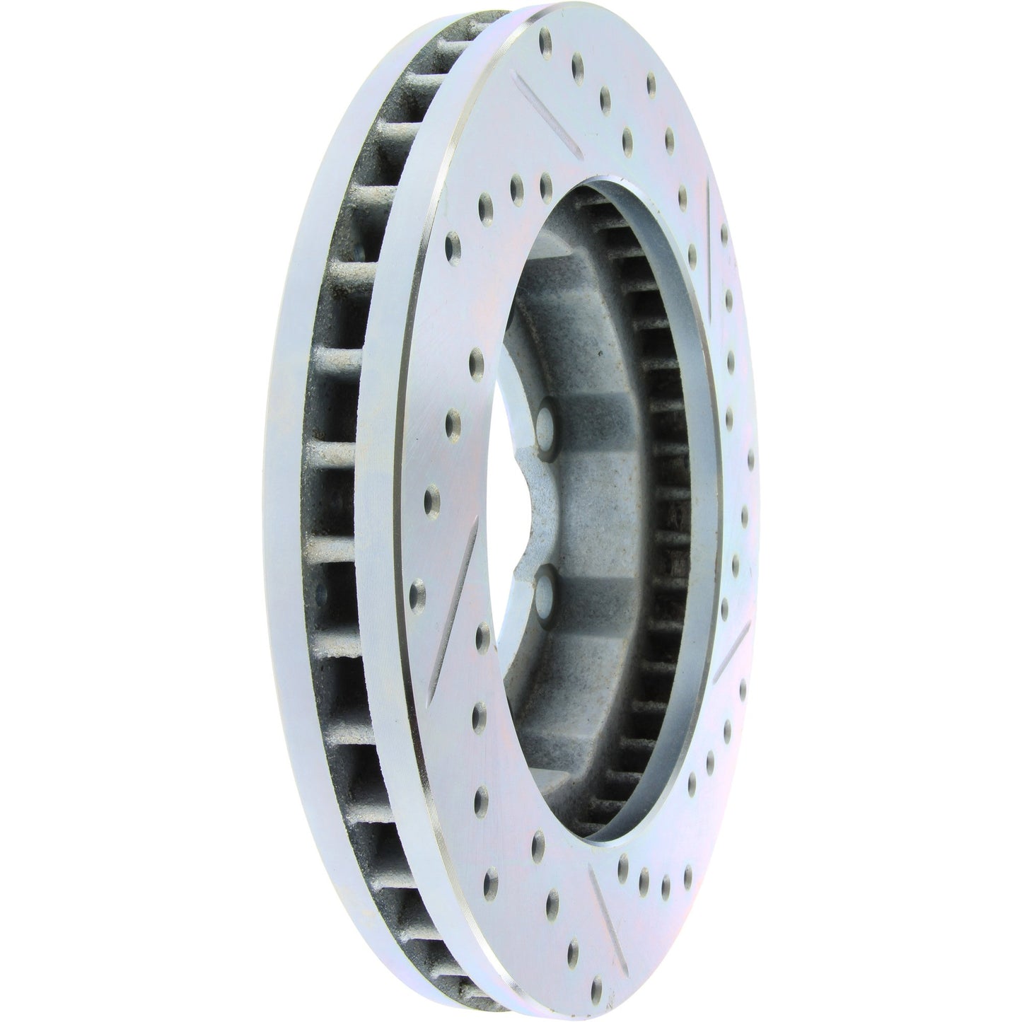 StopTech Select Sport Drilled And Slotted Brake Rotor; Front Right