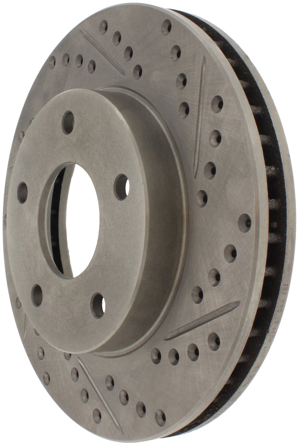 StopTech Select Sport Drilled And Slotted Brake Rotor; Front Left