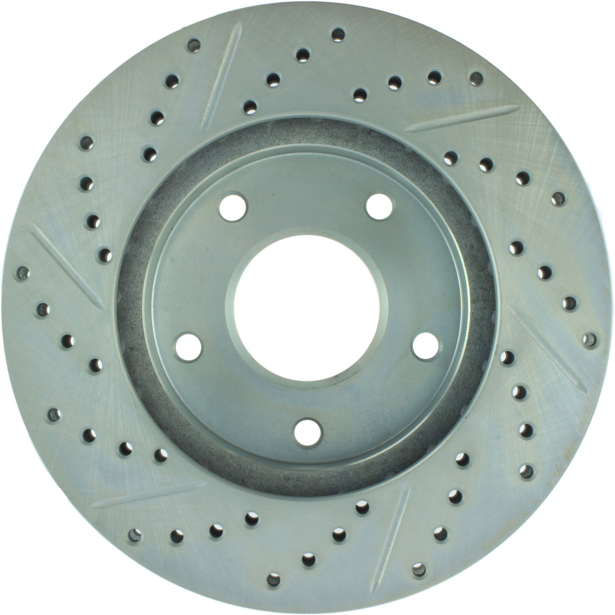 StopTech Select Sport Drilled And Slotted Brake Rotor; Front Left