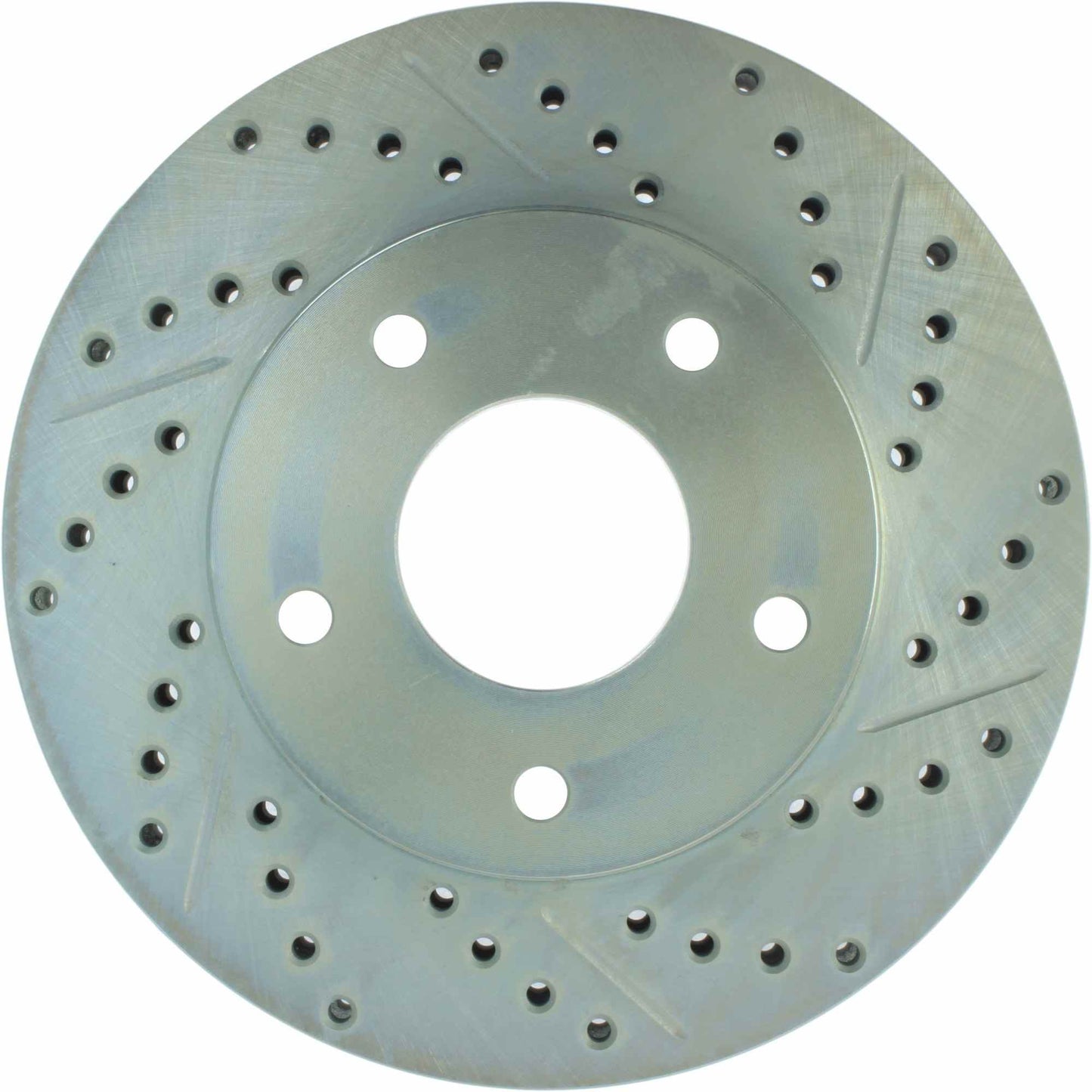 StopTech Select Sport Drilled And Slotted Brake Rotor; Front Left