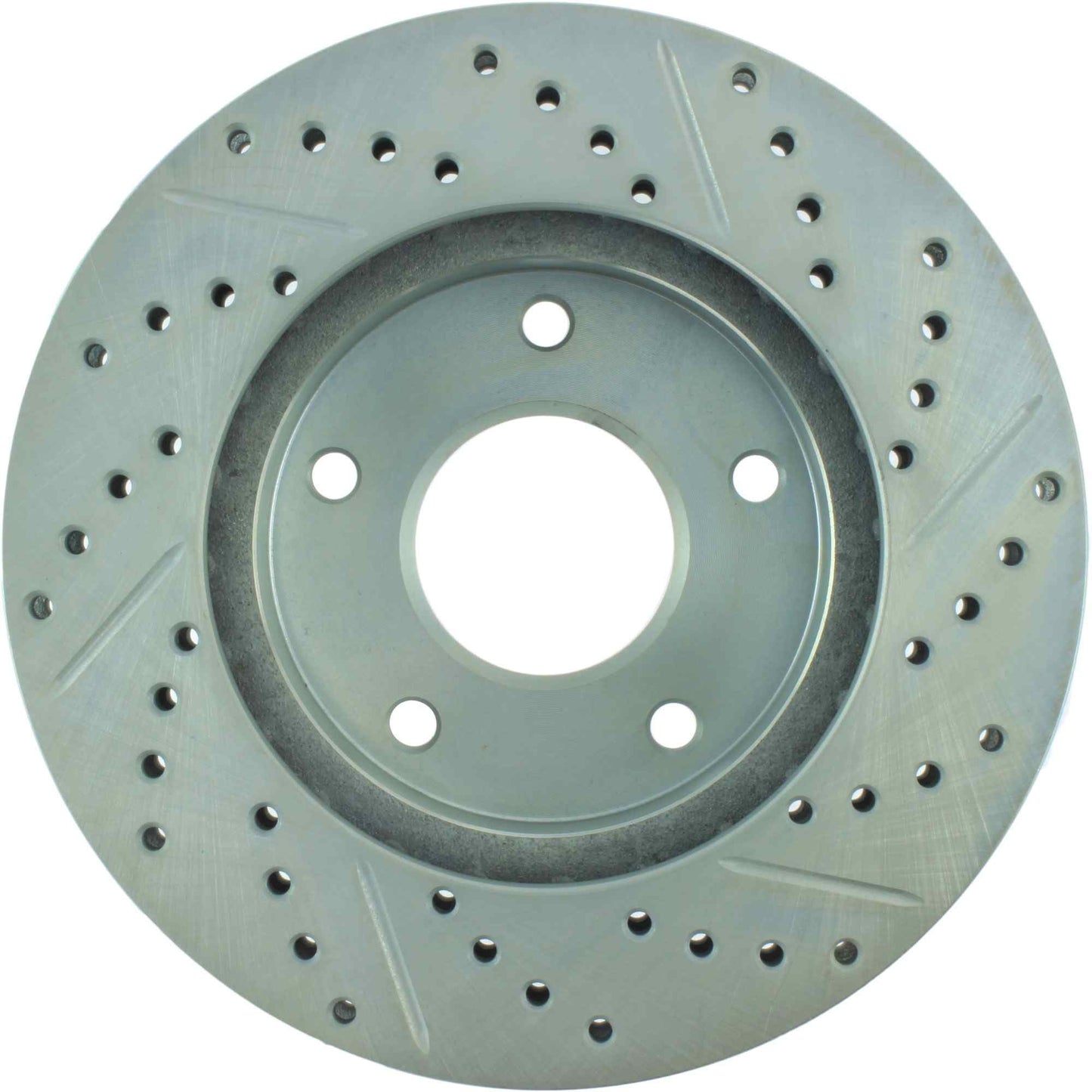StopTech Select Sport Drilled And Slotted Brake Rotor; Front Right