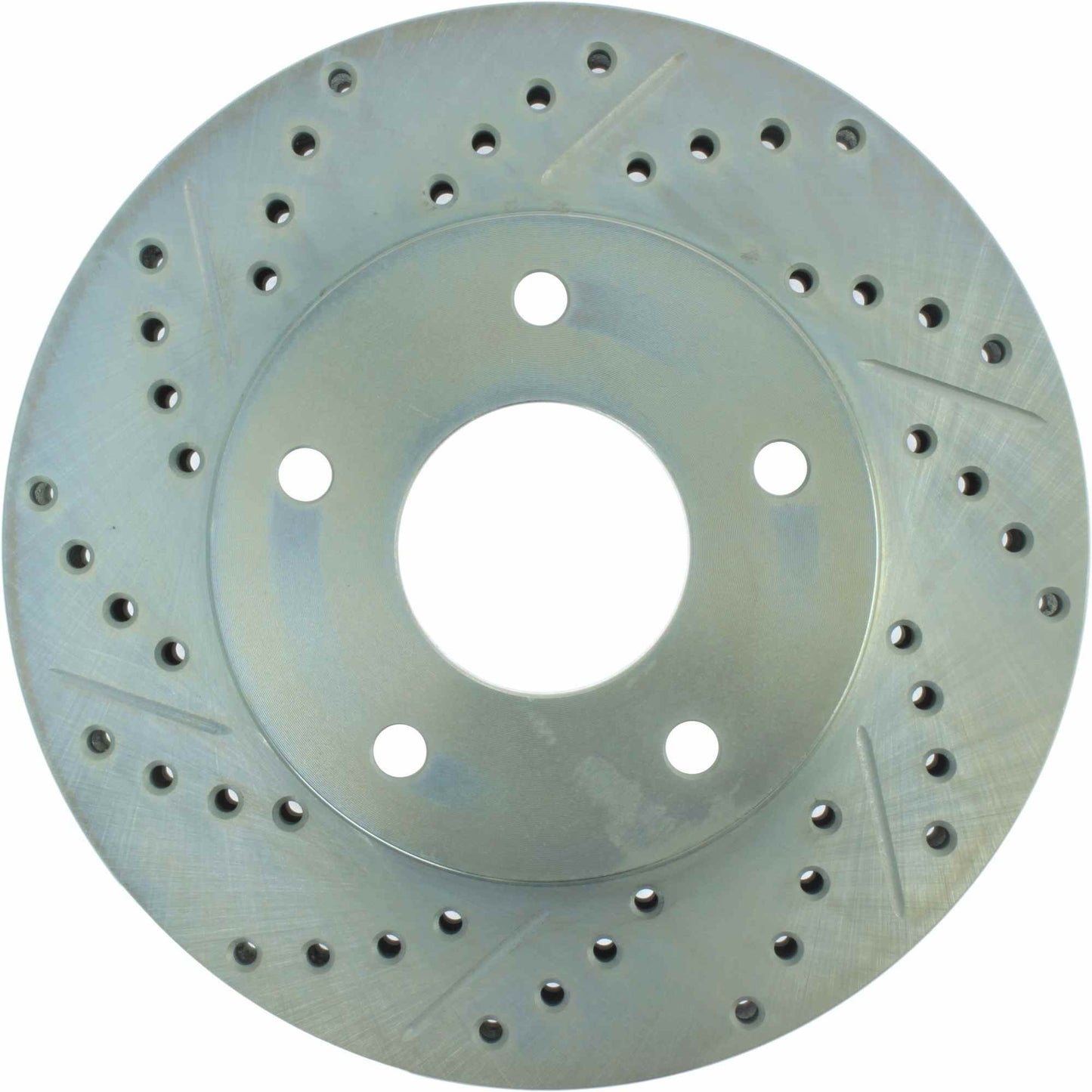 StopTech Select Sport Drilled And Slotted Brake Rotor; Front Right