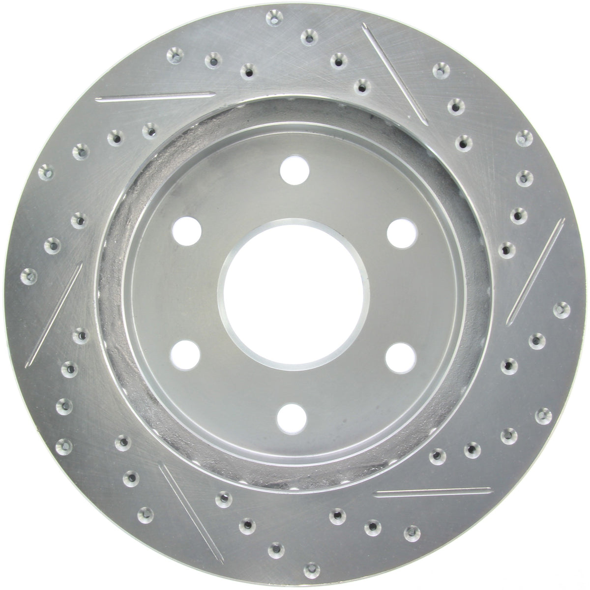 StopTech Select Sport Drilled And Slotted Brake Rotor; Front Right