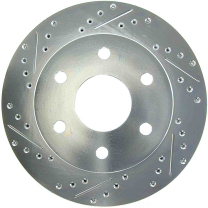 StopTech Select Sport Drilled And Slotted Brake Rotor; Front Right