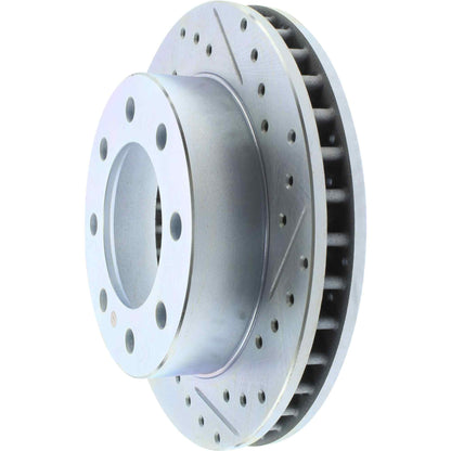 StopTech Select Sport Drilled And Slotted Brake Rotor; Front Left