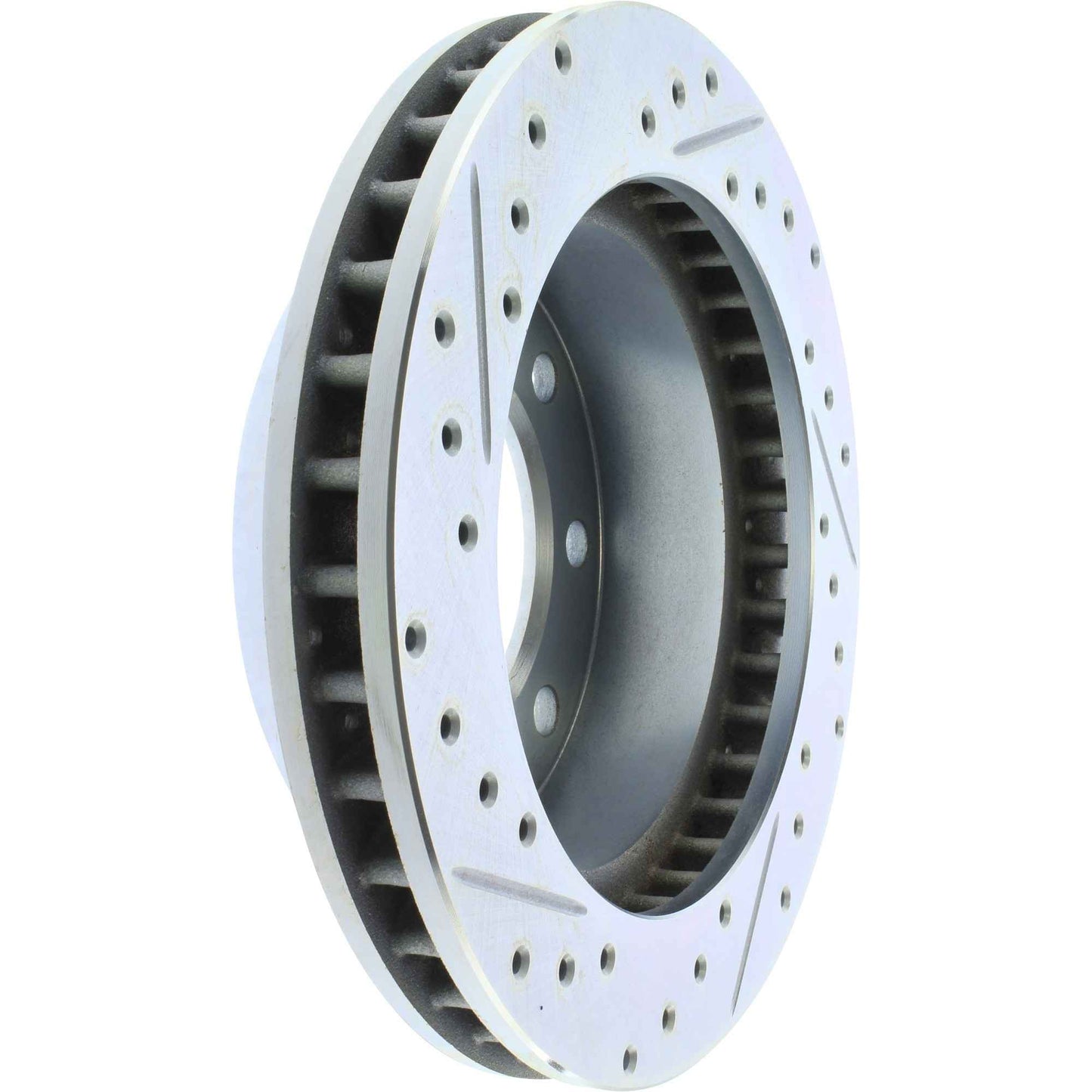 StopTech Select Sport Drilled And Slotted Brake Rotor; Front Left