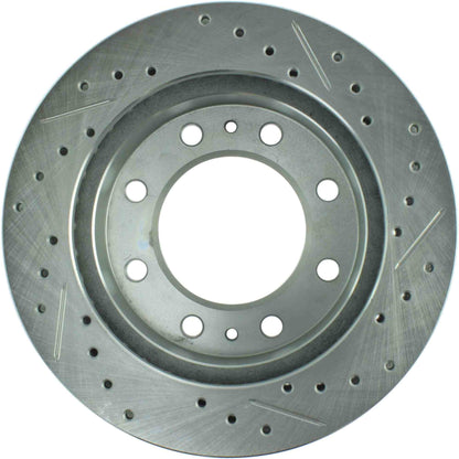 StopTech Select Sport Drilled And Slotted Brake Rotor; Front Right