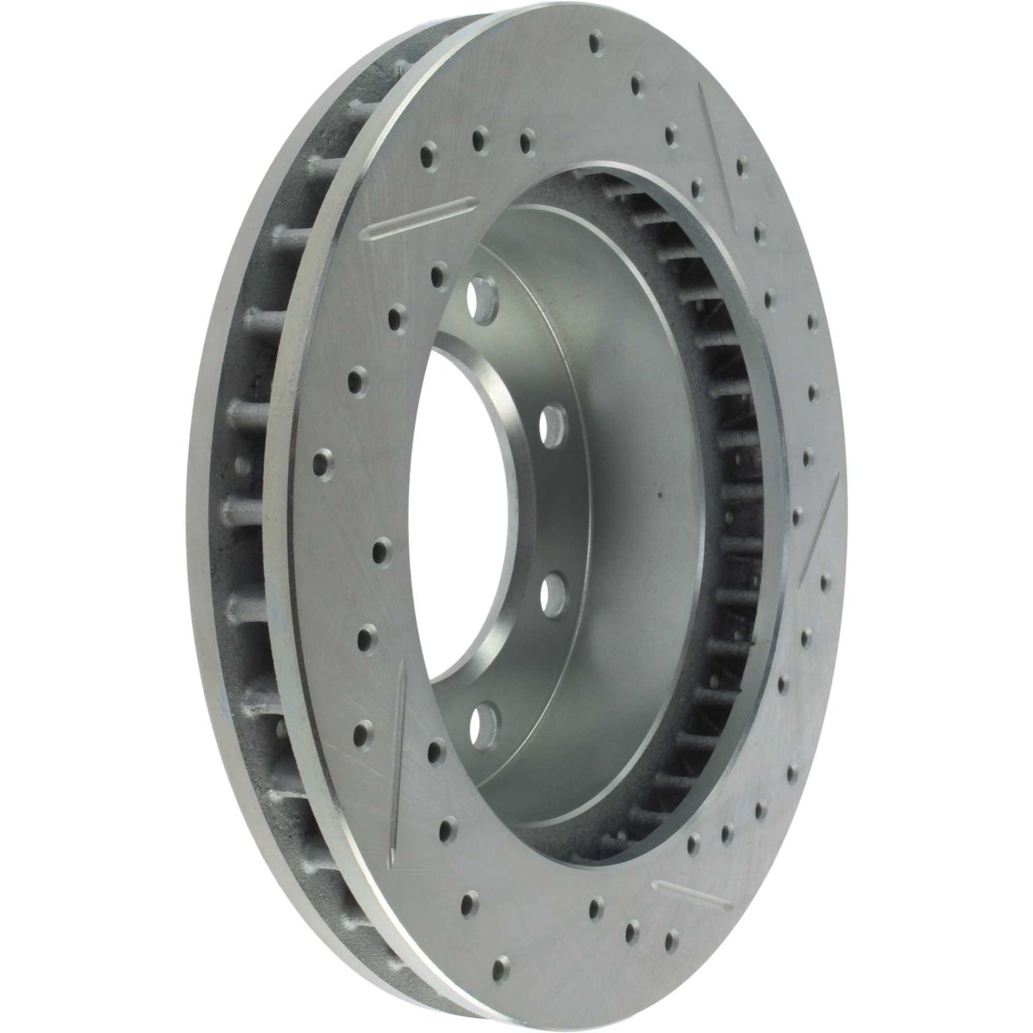 StopTech Select Sport Drilled And Slotted Brake Rotor; Front Right