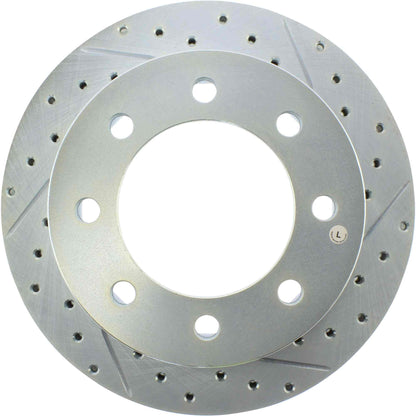StopTech Select Sport Drilled & Slotted Rotor - Left - Rear 227.66044L