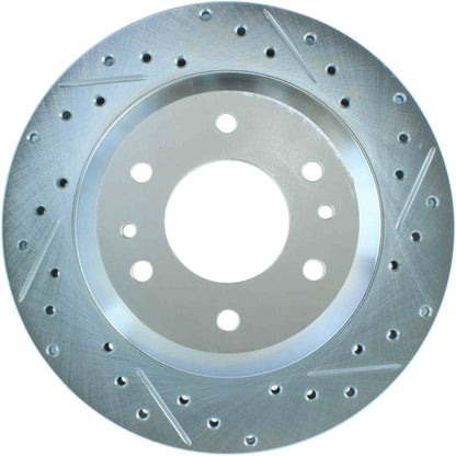 StopTech Select Sport Drilled And Slotted Brake Rotor; Front Left