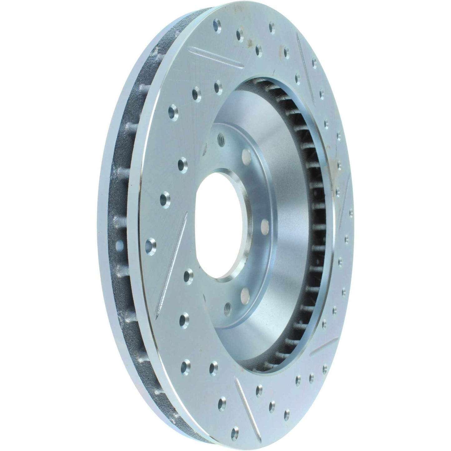 StopTech Select Sport Drilled And Slotted Brake Rotor; Front Right