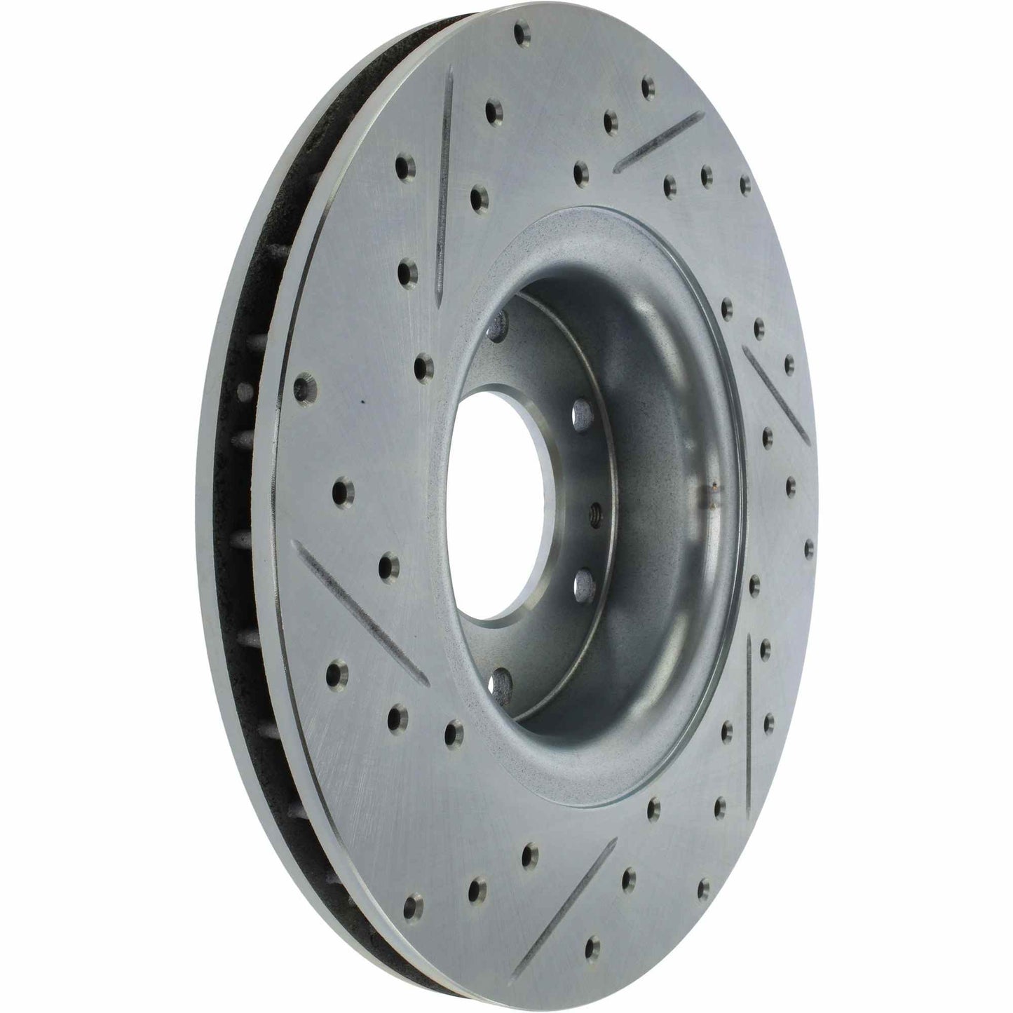 StopTech Select Sport Drilled And Slotted Brake Rotor; Front Left