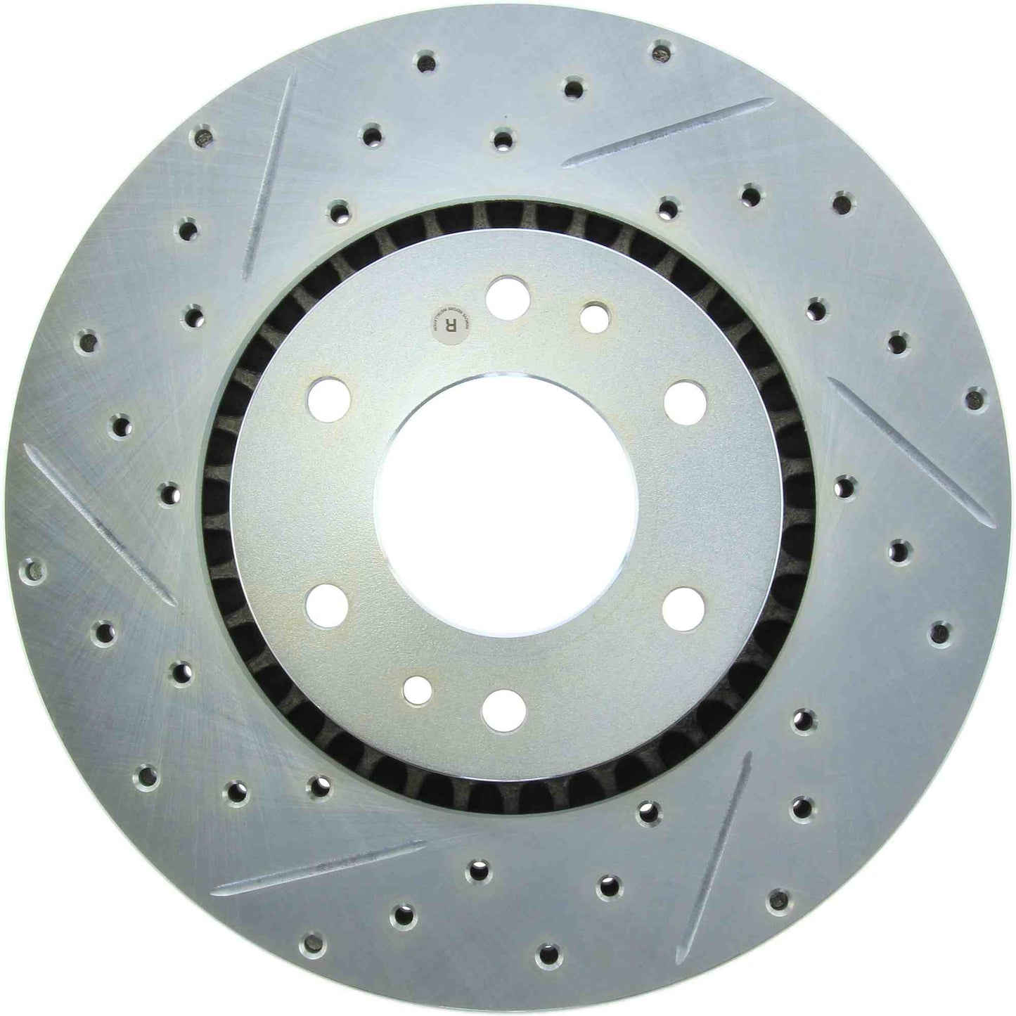StopTech Select Sport Drilled And Slotted Brake Rotor; Front Right