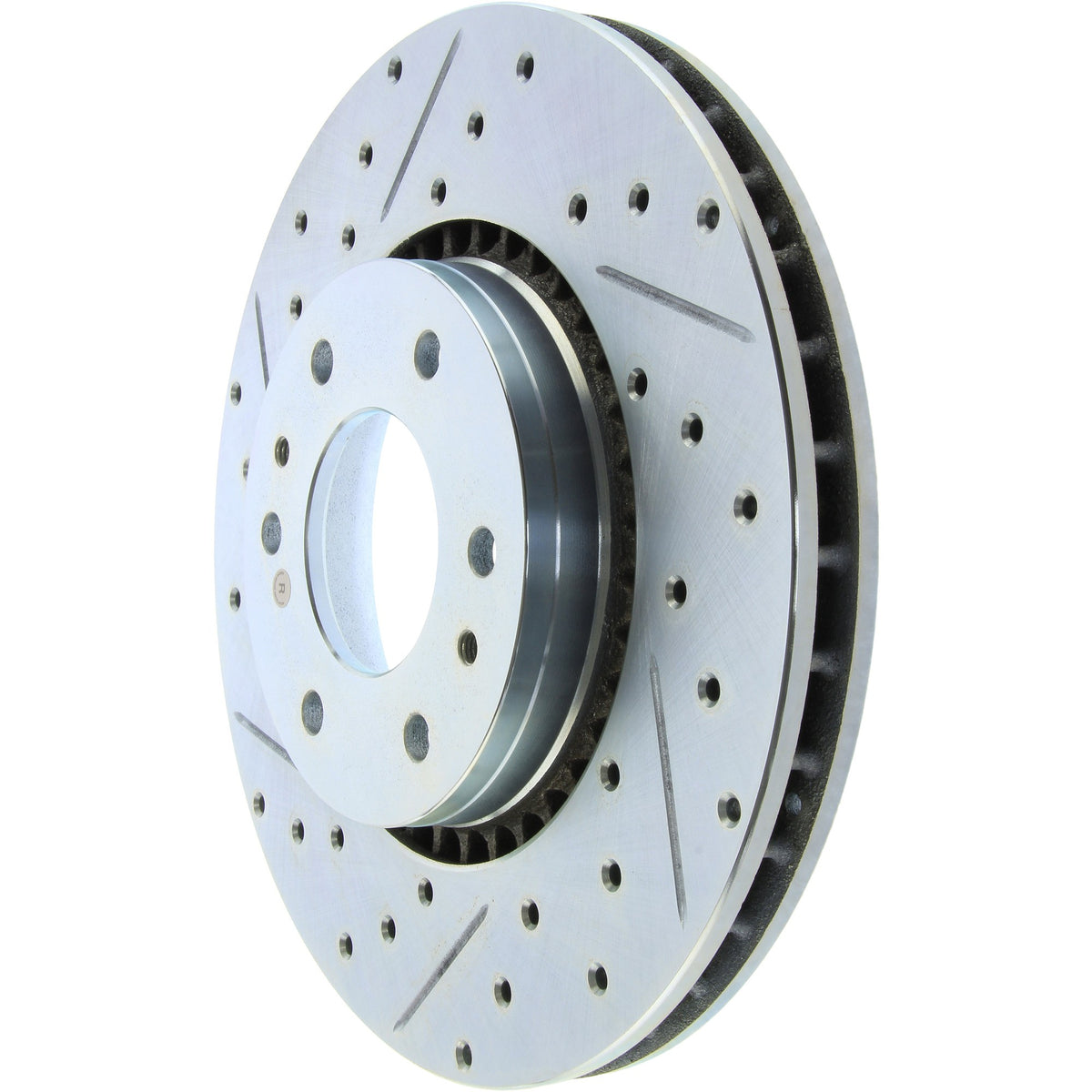 StopTech Select Sport Drilled And Slotted Brake Rotor; Front Right