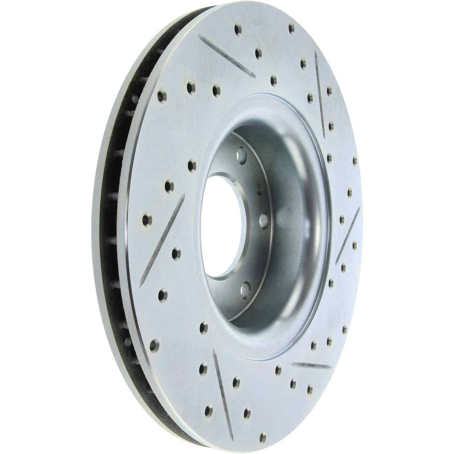 StopTech Select Sport Drilled And Slotted Brake Rotor; Front Right