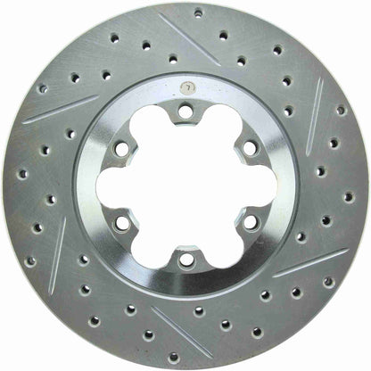 StopTech  Select Sport Drilled And Slotted Brake Rotor; Front Left