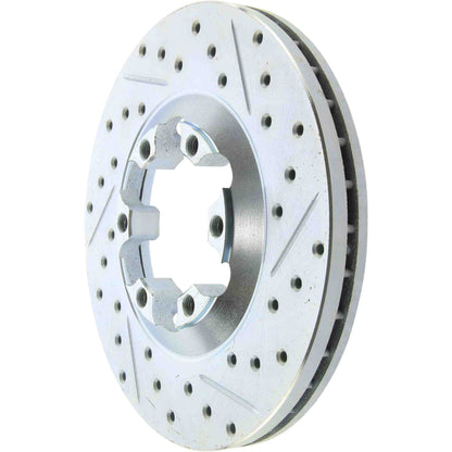 StopTech  Select Sport Drilled And Slotted Brake Rotor; Front Left