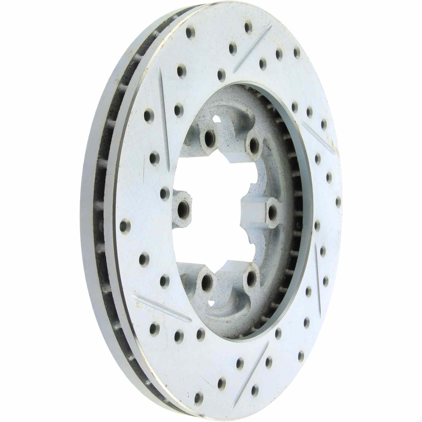 StopTech  Select Sport Drilled And Slotted Brake Rotor; Front Left