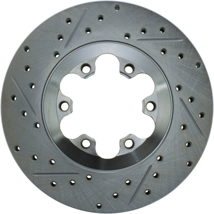 StopTech  Select Sport Drilled And Slotted Brake Rotor; Front Right