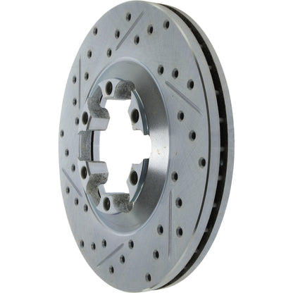 StopTech  Select Sport Drilled And Slotted Brake Rotor; Front Right