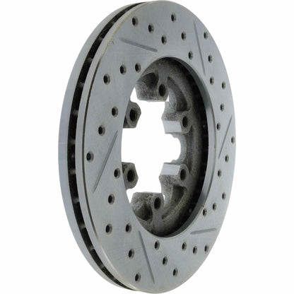 StopTech  Select Sport Drilled And Slotted Brake Rotor; Front Right