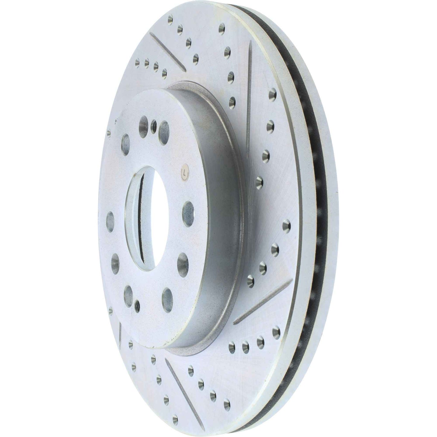 StopTech Select Sport Drilled And Slotted Brake Rotor; Front Left