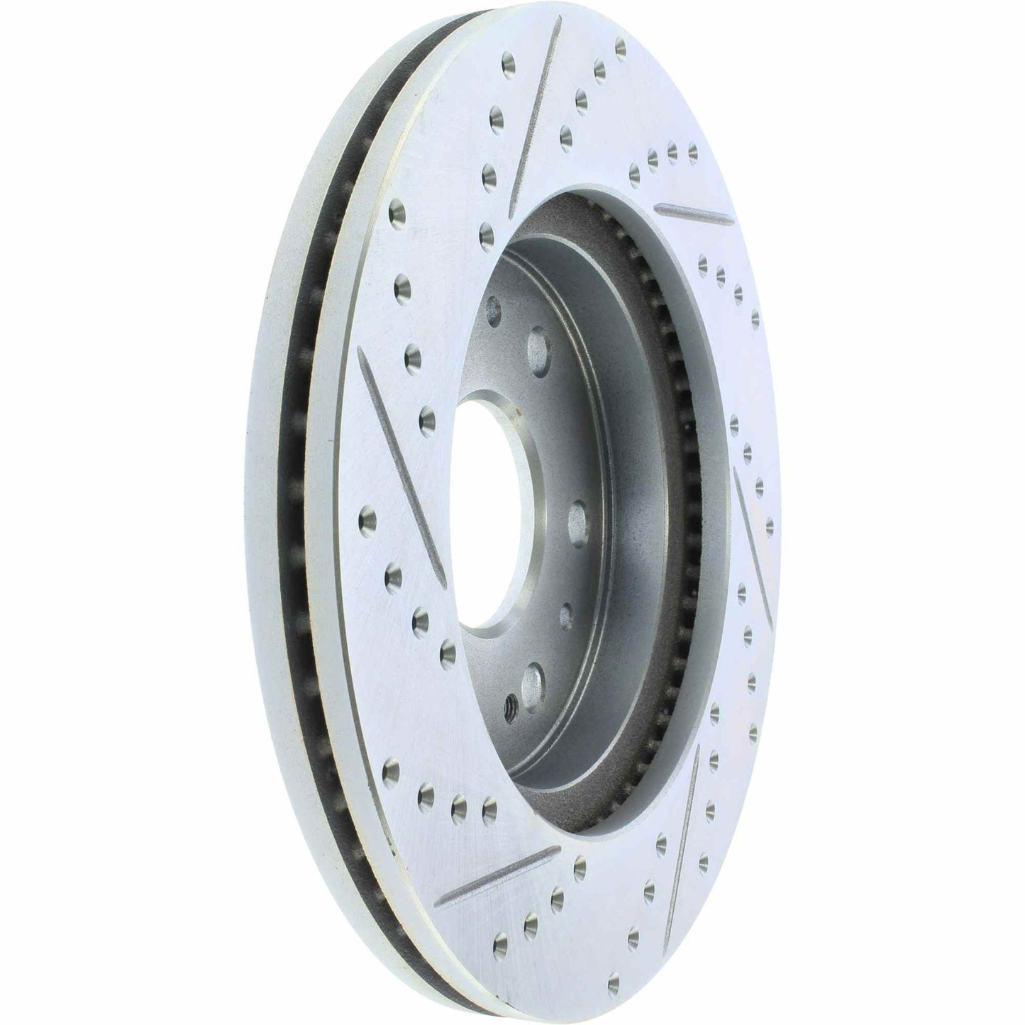 StopTech Select Sport Drilled And Slotted Brake Rotor; Front Left