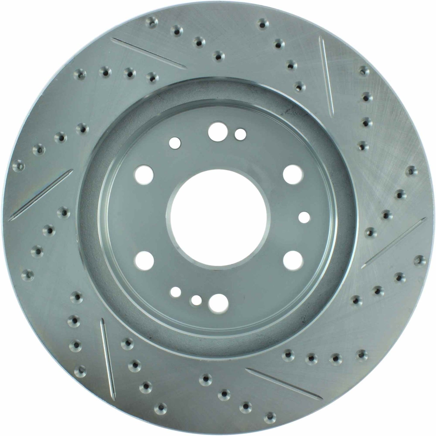 StopTech Select Sport Drilled And Slotted Brake Rotor; Front Right