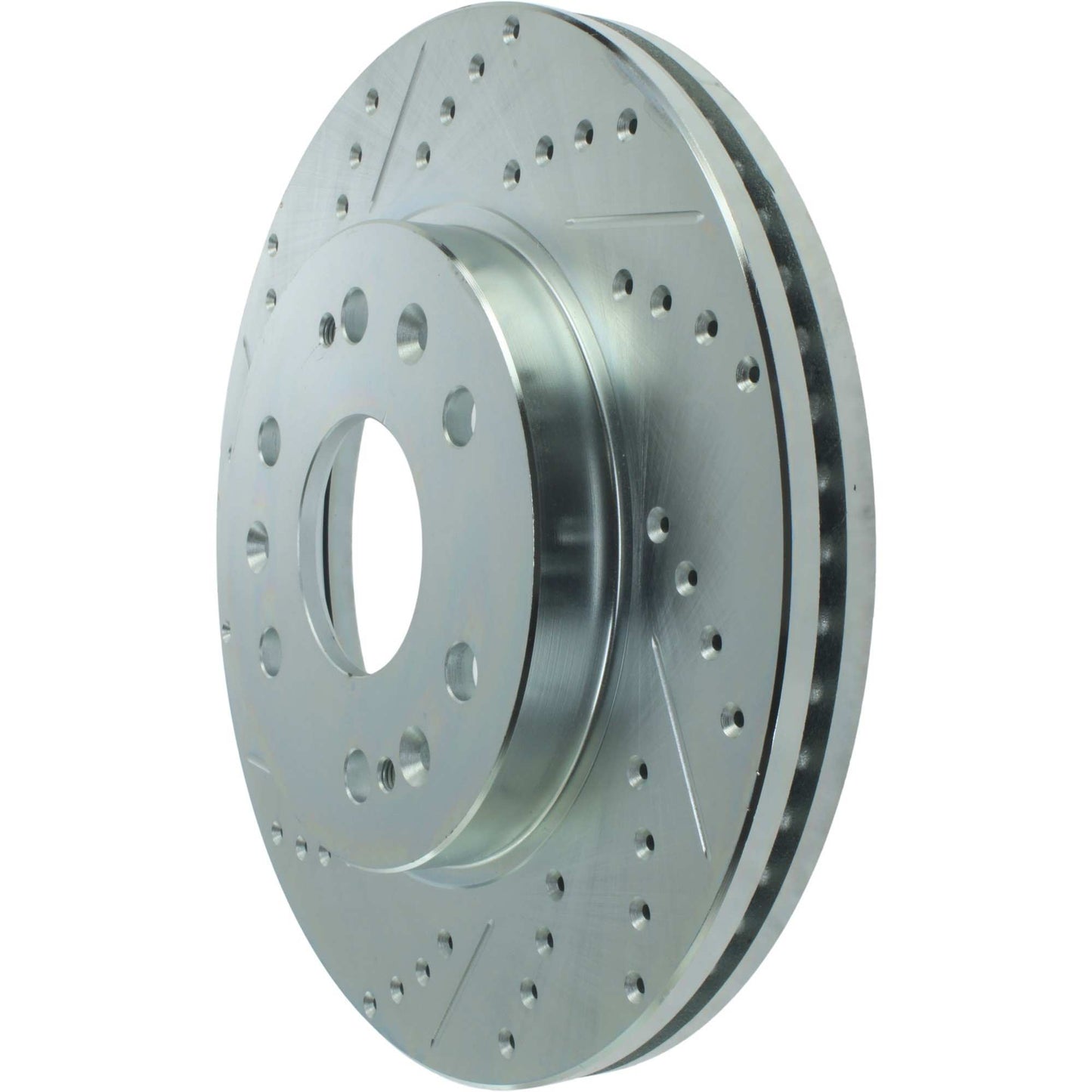 StopTech Select Sport Drilled And Slotted Brake Rotor; Front Right