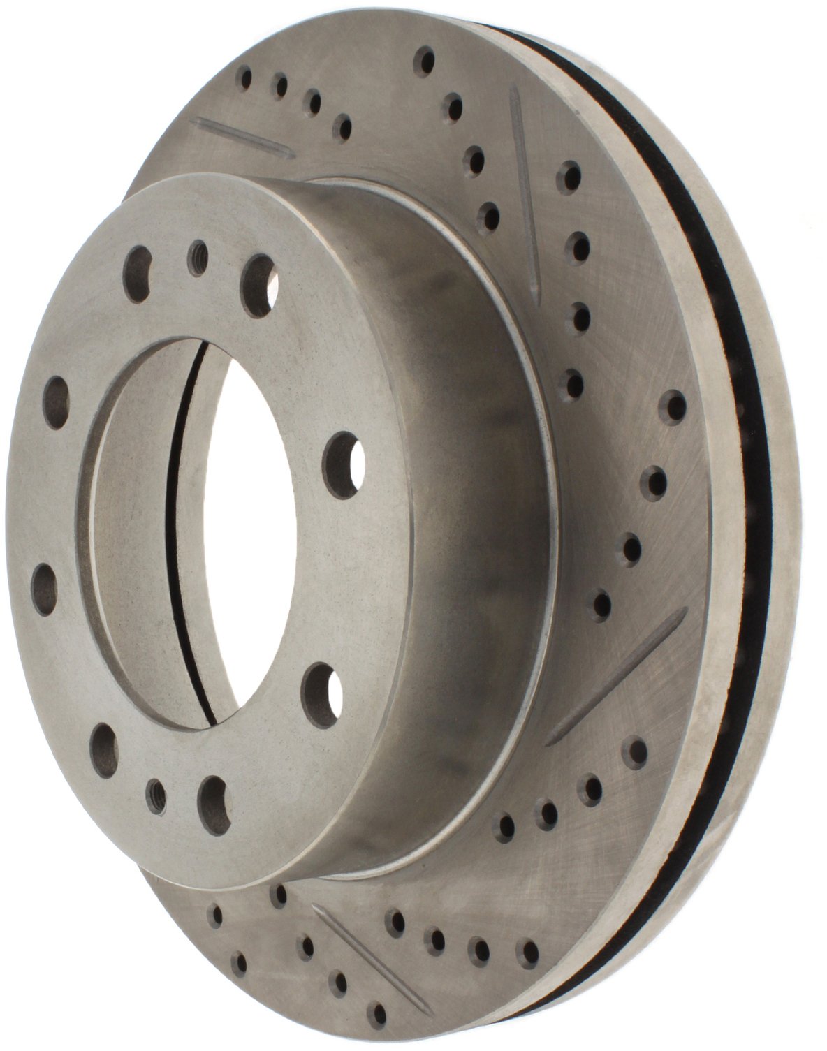 StopTech Select Sport Drilled And Slotted Brake Rotor; Front Left