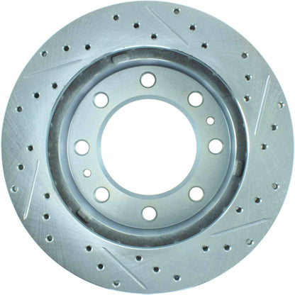 StopTech Select Sport Drilled And Slotted Brake Rotor; Front Right