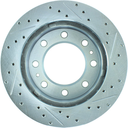 StopTech Select Sport Drilled And Slotted Brake Rotor; Front Right