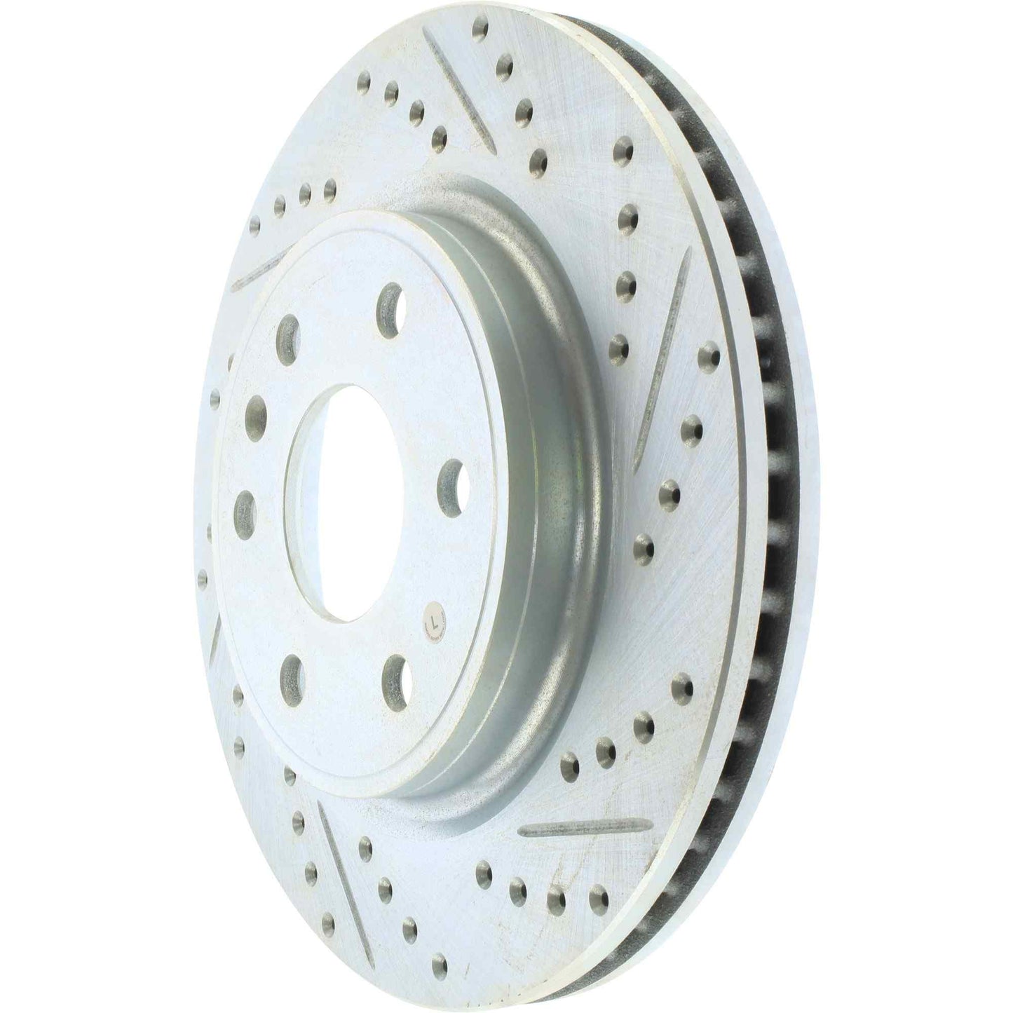 StopTech Select Sport Drilled And Slotted Brake Rotor; Front Left