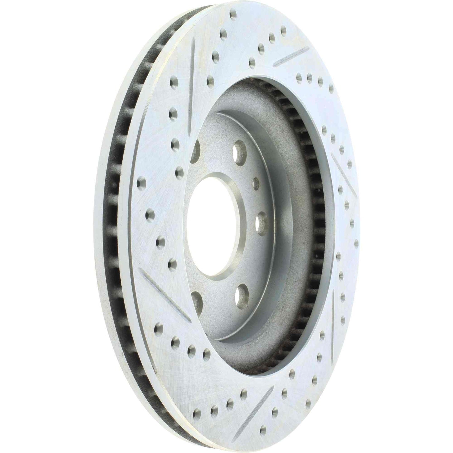 StopTech Select Sport Drilled And Slotted Brake Rotor; Front Left
