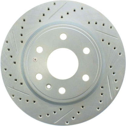 StopTech Select Sport Drilled And Slotted Brake Rotor; Front Right